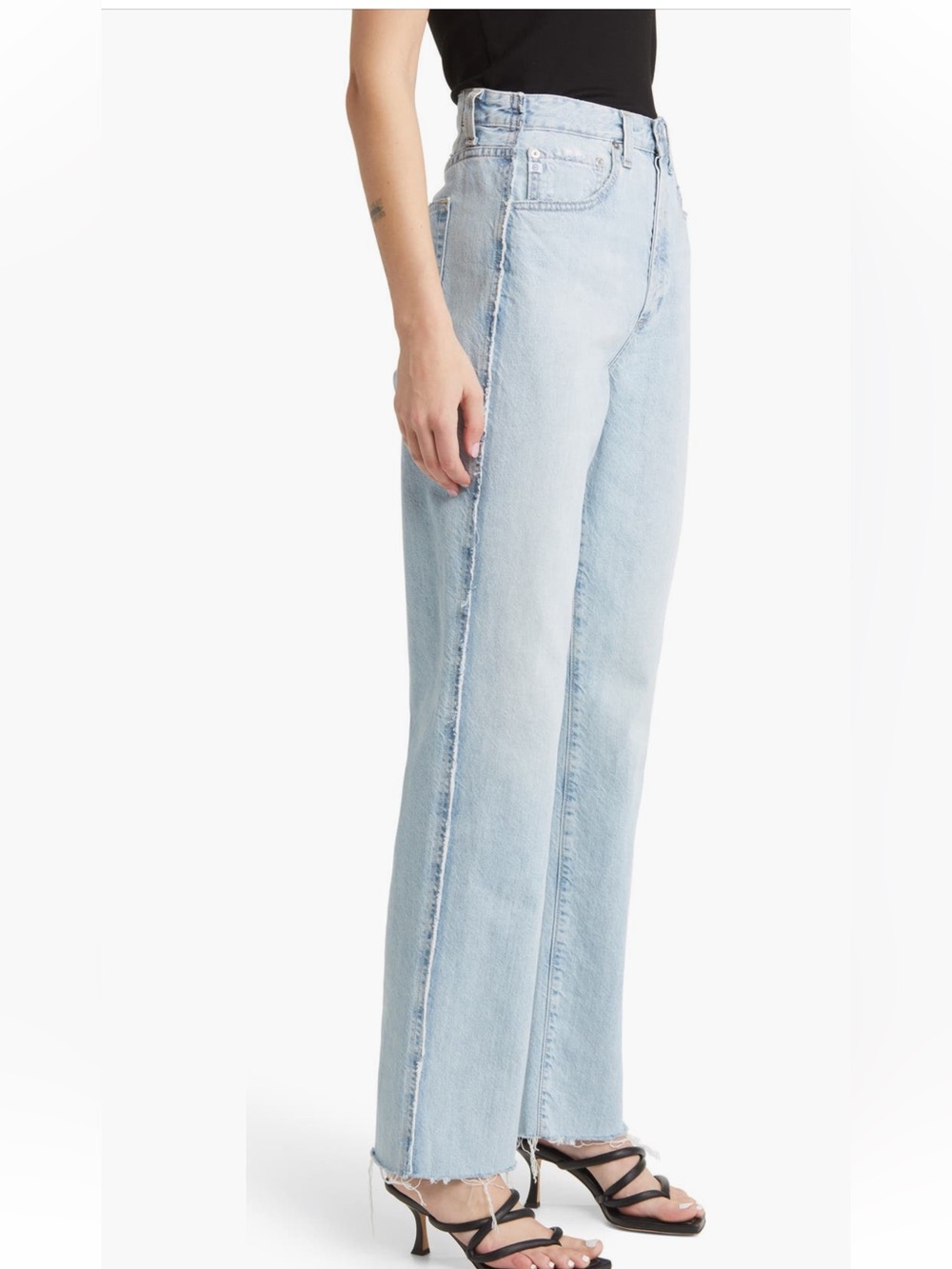 AG Los Angeles Wash Jeans Clove Rework Straight Legs